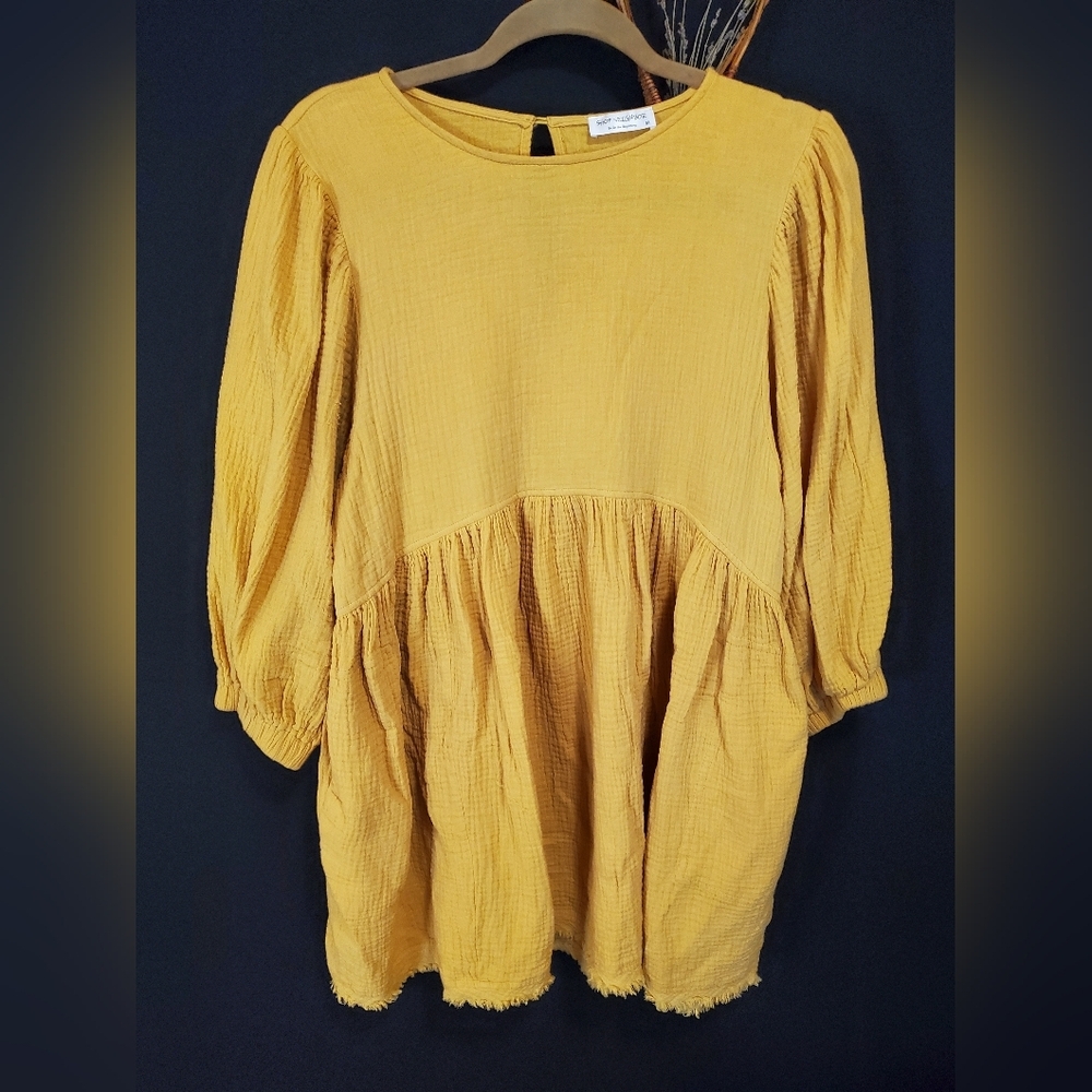 Mustard Yellow Women's Top